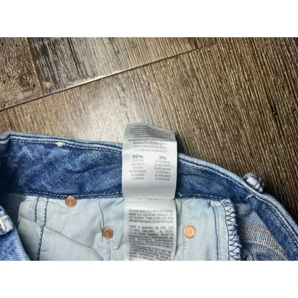 Mother The Looker Ankle Fray in Not Cut & Pasted Size 27